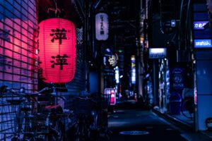 Night Market At Japan